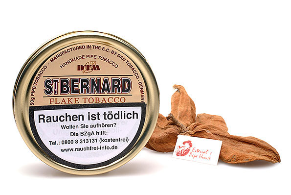 St. Bernard Flake Pipe tobacco 50g Tin St. Bernard Flake Pipe tobacco 50g Tin